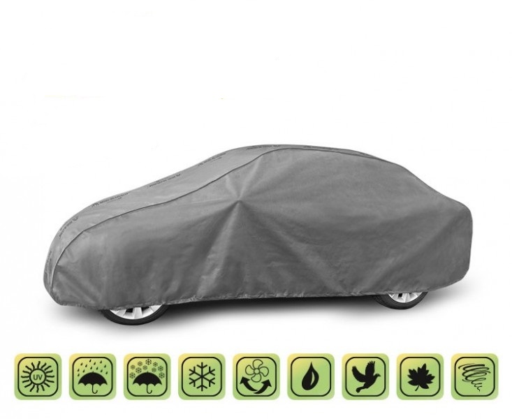 Mobile Garage, ochranná plachta na automobil Audi A4 B8 sedan (2008->)  (425-470cm)